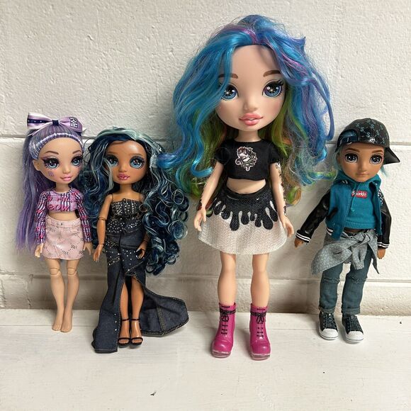 Rainbow High Surprise 15” Dream Rainbow Unicorn Tattoo Doll & Other RH Doll Lot
